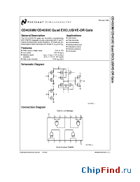 Datasheet CD4030M manufacturer National Semiconductor