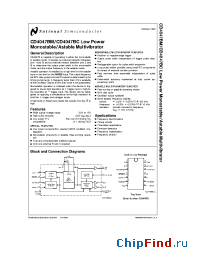 Datasheet CD4047BC manufacturer National Semiconductor
