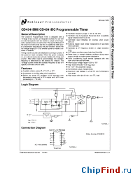 Datasheet CD4541BM manufacturer National Semiconductor