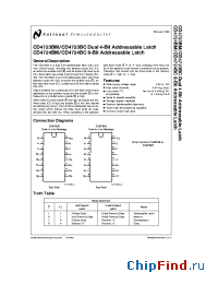 Datasheet CD4724BCN manufacturer National Semiconductor