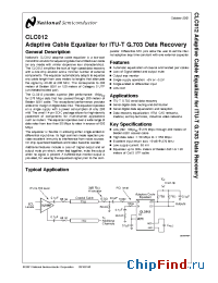 Datasheet CLC012AJE-TR13 производства National Semiconductor