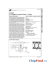 Datasheet CLC018 manufacturer National Semiconductor