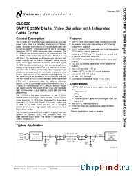 Datasheet CLC020 manufacturer National Semiconductor