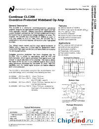 Datasheet CLC206 производства National Semiconductor