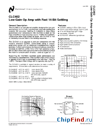 Datasheet CLC402 производства National Semiconductor