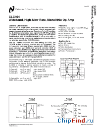 Datasheet CLC404 manufacturer National Semiconductor