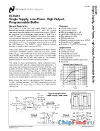 Datasheet CLC451 manufacturer National Semiconductor