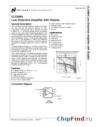 Datasheet CLC730019 manufacturer National Semiconductor