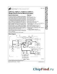 Datasheet COP310L manufacturer National Semiconductor
