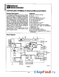 Datasheet COP404LSN-5 manufacturer National Semiconductor