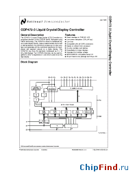 Datasheet COP472-3 производства National Semiconductor