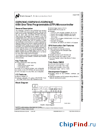 Datasheet COP8780CEL manufacturer National Semiconductor