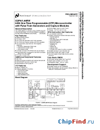Datasheet COP87L88RW manufacturer National Semiconductor