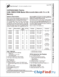 Datasheet COP920C manufacturer National Semiconductor