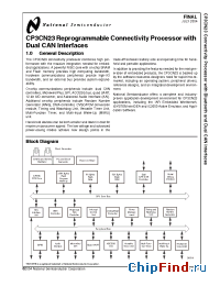 Datasheet CP3CN23 manufacturer National Semiconductor