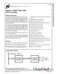 Datasheet CS4210 manufacturer National Semiconductor