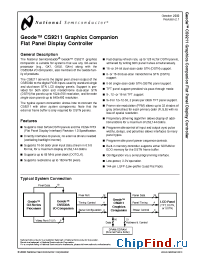 Datasheet CS9211-VNG manufacturer National Semiconductor