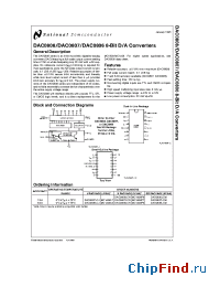 Datasheet DAC0806 manufacturer National Semiconductor