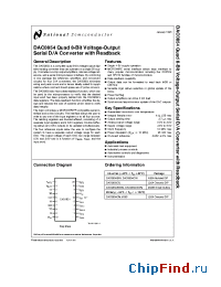 Datasheet DAC0854CM производства National Semiconductor