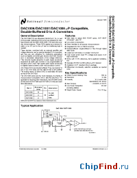 Datasheet DAC1007 manufacturer National Semiconductor