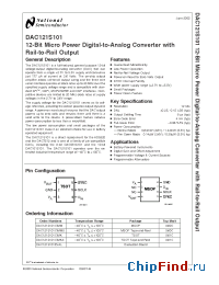 Datasheet DAC121S101 manufacturer National Semiconductor