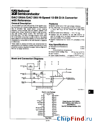 Datasheet DAC1265AJ manufacturer National Semiconductor