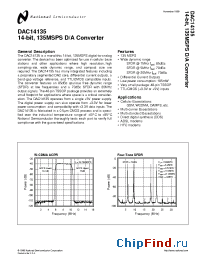 Datasheet DAC14135MT manufacturer National Semiconductor