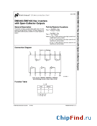 Datasheet DM5405N manufacturer National Semiconductor