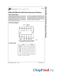 Datasheet DM54180 manufacturer National Semiconductor