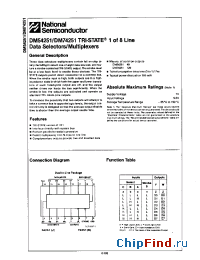 Datasheet DM54251 manufacturer National Semiconductor