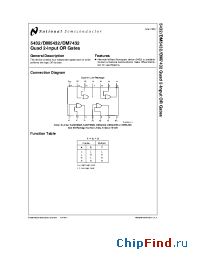 Datasheet DM5432 manufacturer National Semiconductor