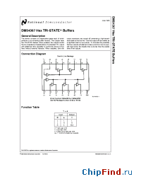 Datasheet DM54367J manufacturer National Semiconductor