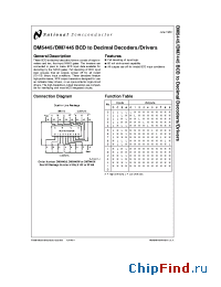 Datasheet DM5445 manufacturer National Semiconductor