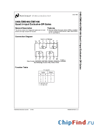 Datasheet DM5486 manufacturer National Semiconductor