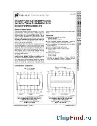 Datasheet DM54LS139W/883 производства National Semiconductor