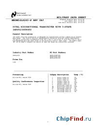 Datasheet DM54LS245W/883 производства National Semiconductor