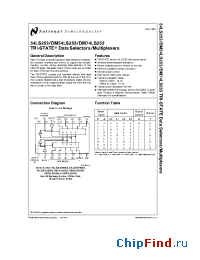 Datasheet DM54LS253 производства National Semiconductor
