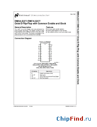 Datasheet DM54LS377 manufacturer National Semiconductor