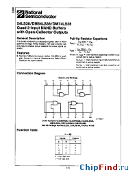 Datasheet DM54LS38 manufacturer National Semiconductor
