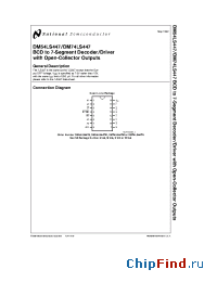 Datasheet DM54LS447W manufacturer National Semiconductor