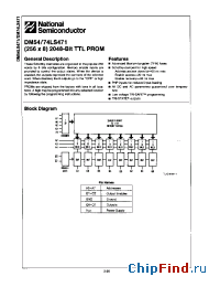 Datasheet DM54LS471J производства National Semiconductor