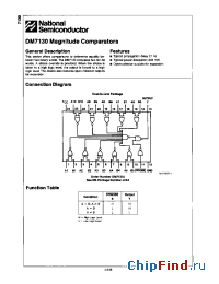 Datasheet DM7130J manufacturer National Semiconductor