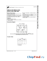 Datasheet DM74ALS08 manufacturer National Semiconductor