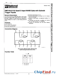 Datasheet DM74ALS132 manufacturer National Semiconductor