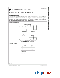 Datasheet DM74LS126AM manufacturer National Semiconductor