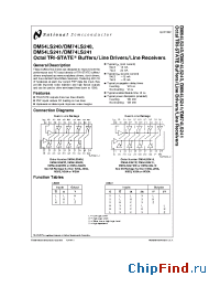Datasheet DM74LS241 производства National Semiconductor