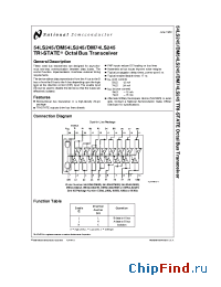 Datasheet DM74LS245 manufacturer National Semiconductor