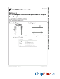 Datasheet DM74LS249 manufacturer National Semiconductor