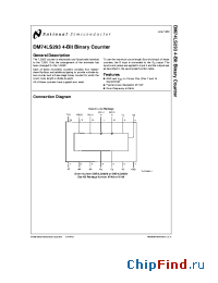 Datasheet DM74LS293 manufacturer National Semiconductor
