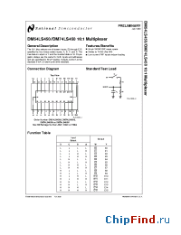 Datasheet DM74LS450V manufacturer National Semiconductor
